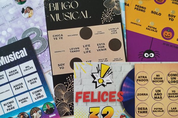 pack bingo musical para fiestas